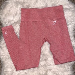 GYMSHARK RED WORKOUT TIGHTS